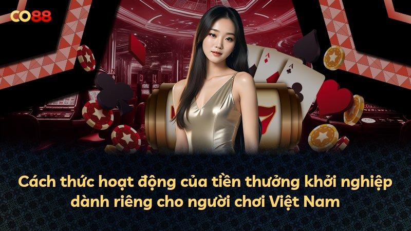 Cách thức hoạt động của tiền thưởng khởi nghiệp dành riêng cho người chơi Việt Nam