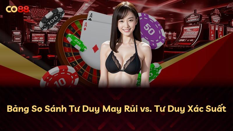 Bảng So Sánh Tư Duy May Rủi vs. Tư Duy Xác Suất